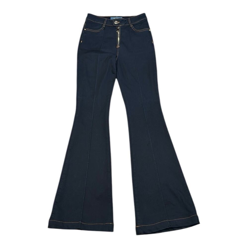 MaxMara Women's Max&Co Dark Wash Boot Cut Flared Jeans Size Small